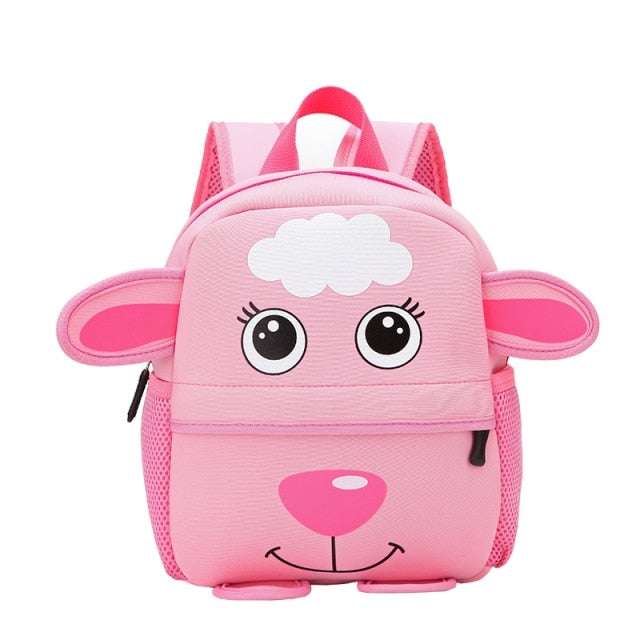 Cartoon Children&#39;s Backpack 30 Animals! School Bags BeSmashing Pink Sheep 