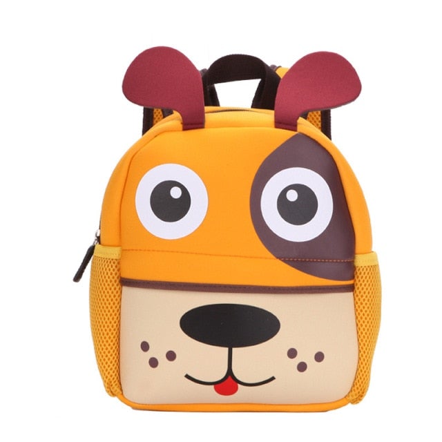 Cartoon Children&#39;s Backpack 30 Animals! School Bags BeSmashing Yellow Dog 