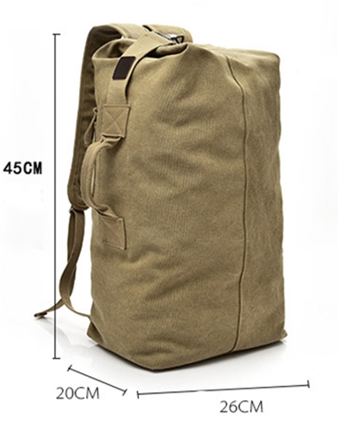 Classic Heavy Duty Canvas Duffel Bag Duffel Bags BeSmashing 
