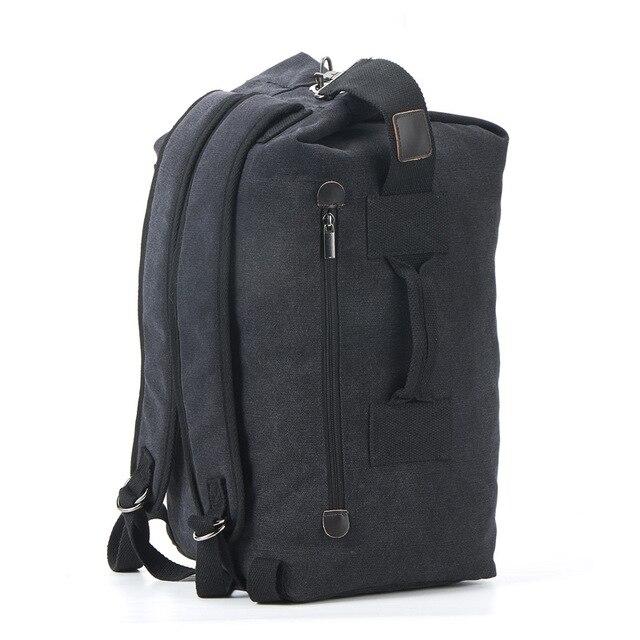 Heavy Duty Canvas Duffel Bag Duffel Bags BeSmashing Black Medium 
