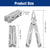 Heavy Duty Pocket 15 in 1 Multi Tool Multifunction Tools & Knives BeSmashing 