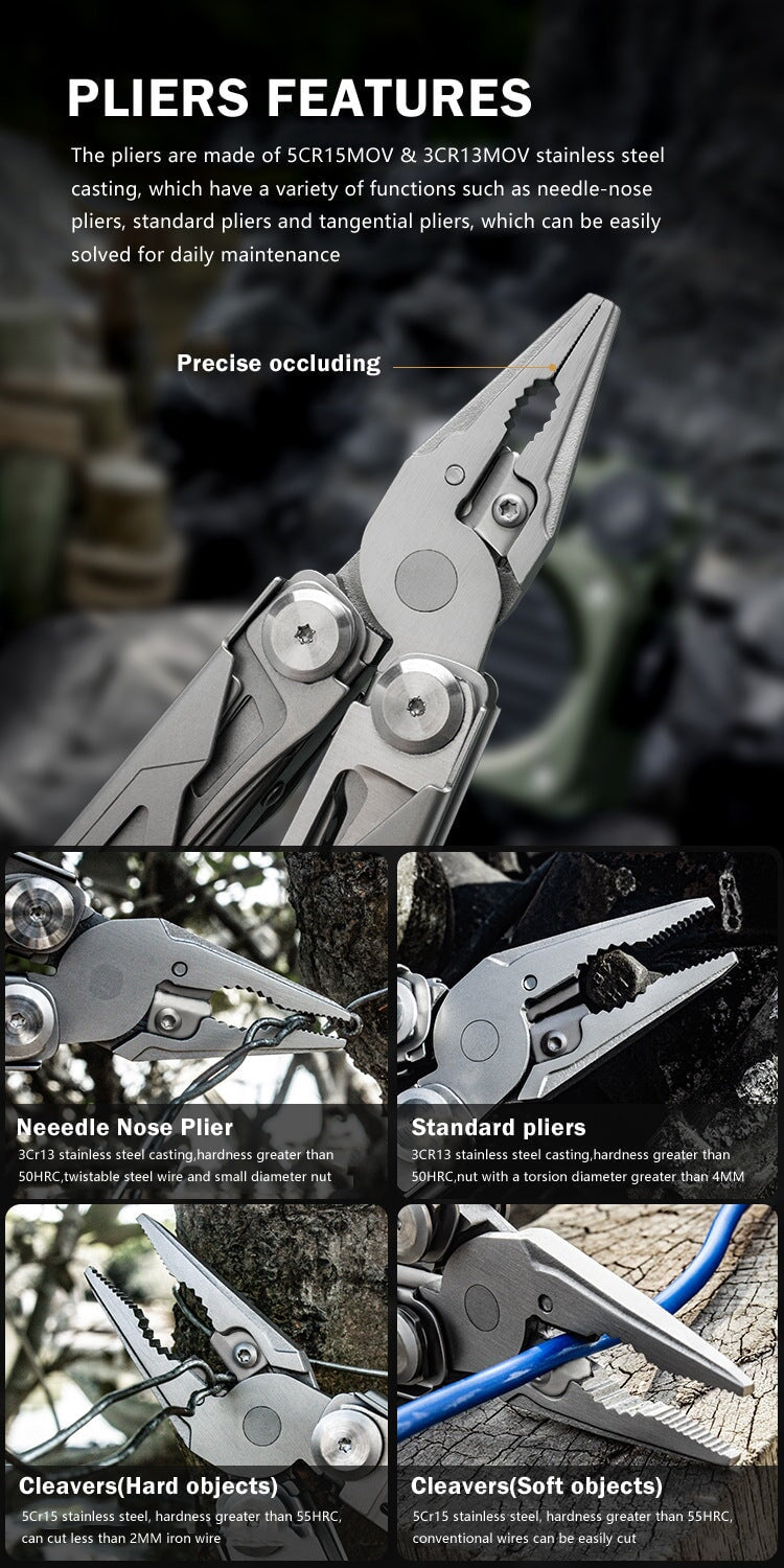 Heavy Duty Pocket 18 in 1 Multi Tool Multifunction Tools & Knives BeSmashing 