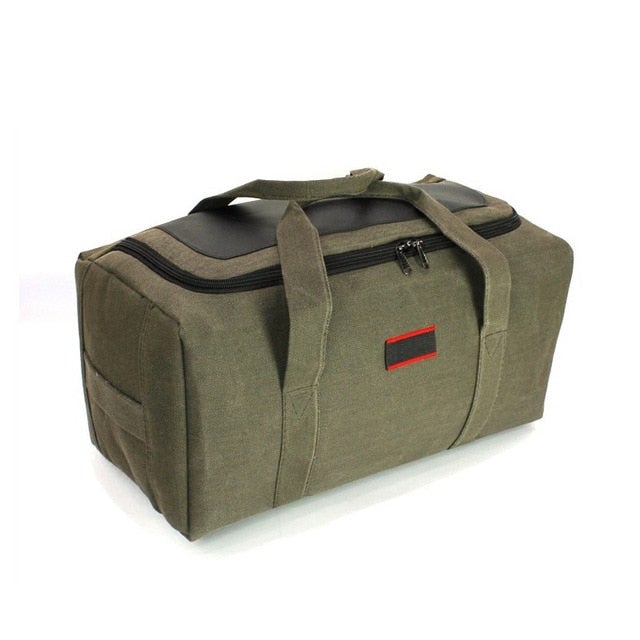 Huge 135 Litre Waterproof Canvas Duffel Bag Duffel Bags BeSmashing 50L Army Green 
