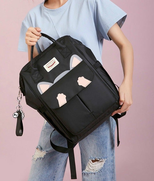 Large Cartoon Cat Kids Backpack School Bags BeSmashing 