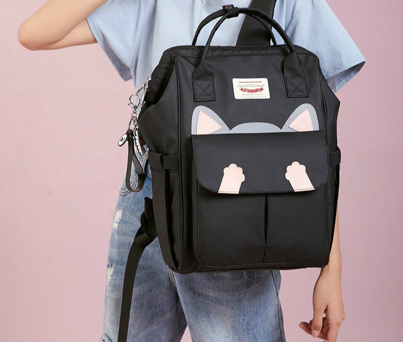 Large Cartoon Cat Kids Backpack School Bags BeSmashing 