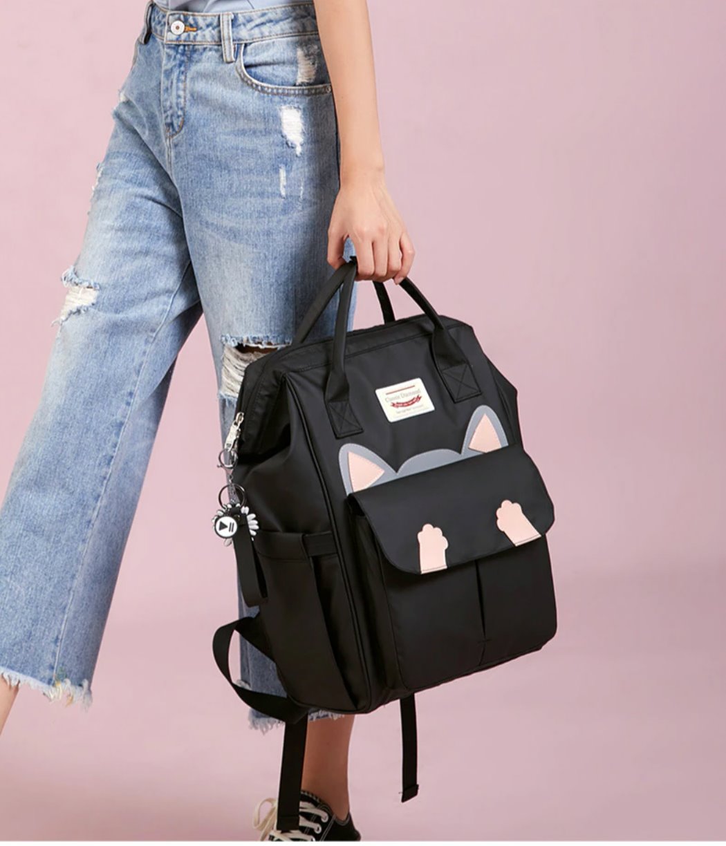 Large Cartoon Cat Kids Backpack School Bags BeSmashing 