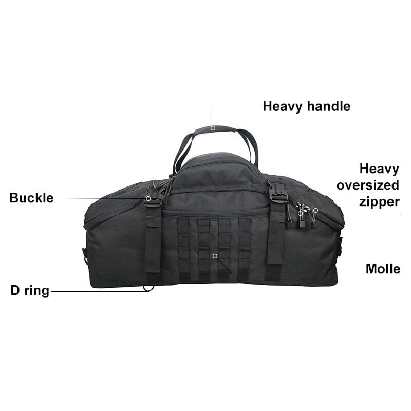 Large Waterproof Duffel Bag Backpack Backpacks BeSmashing 