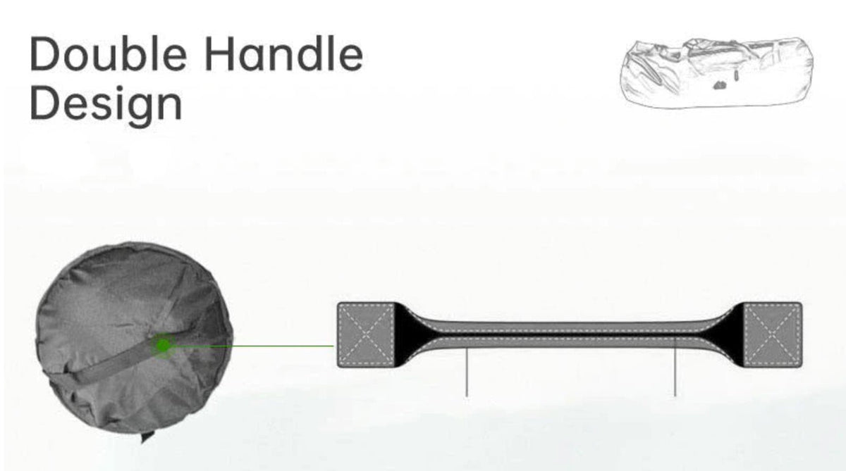 Large Waterproof Tent and Camping Bag Duffel Bags BeSmashing 