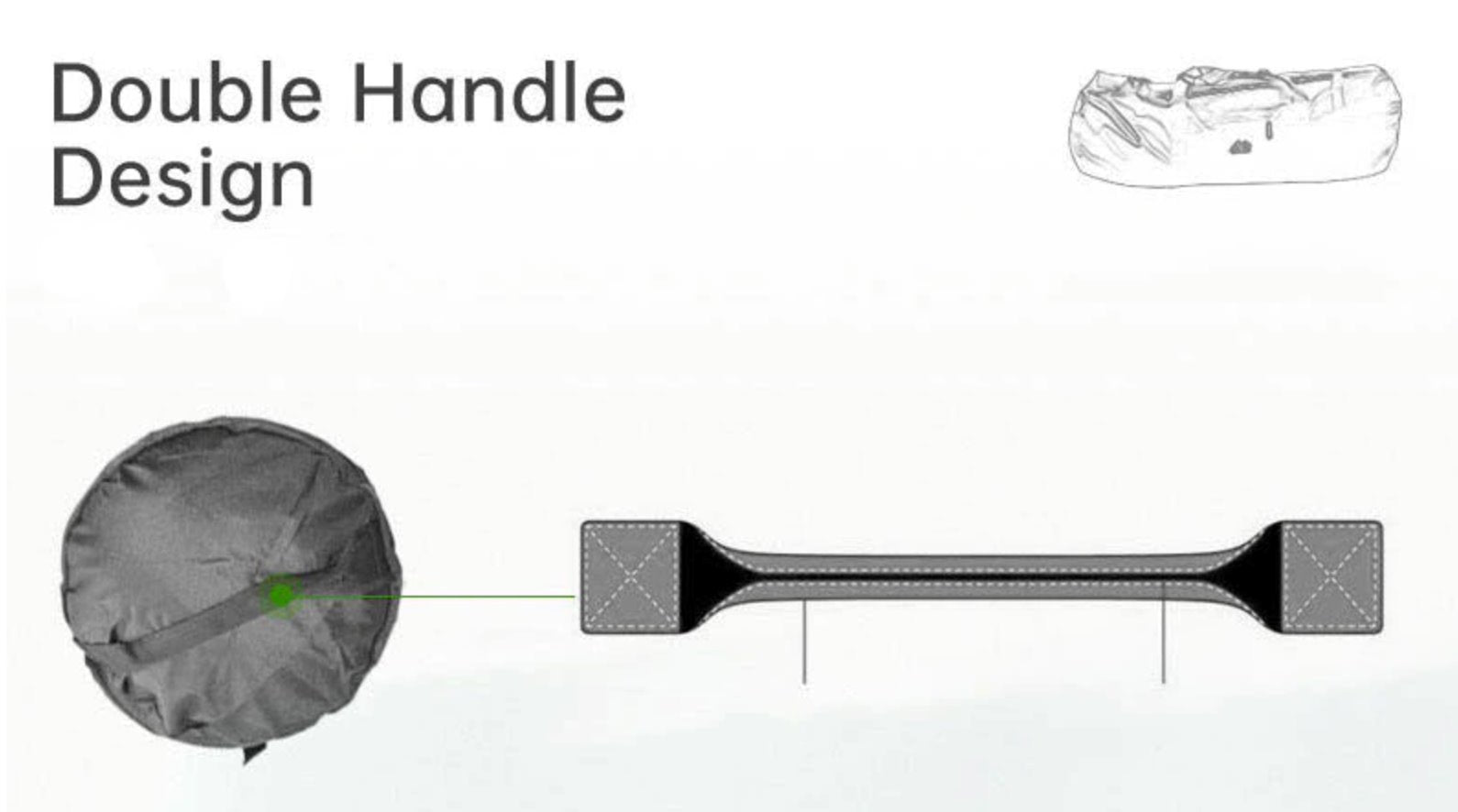 Large Waterproof Tent and Camping Bag Duffel Bags BeSmashing 