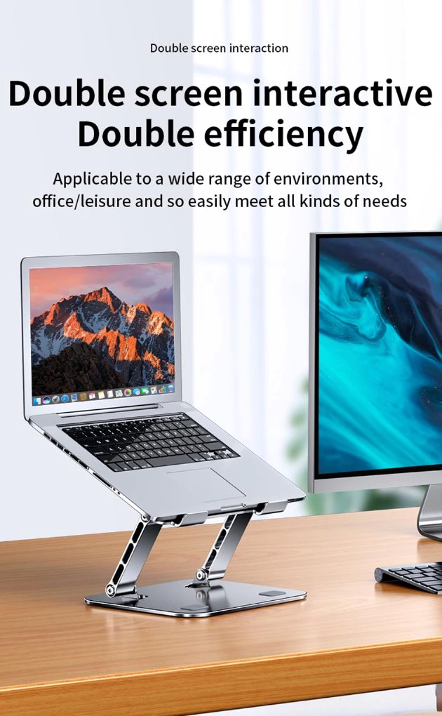 Portable Aluminium Laptop Stand Tablet Computer Docks & Stands BeSmashing 
