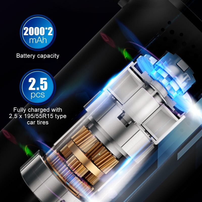 Portable Car Tyre Inflator Pump Inflatable Pump BeSmashing 