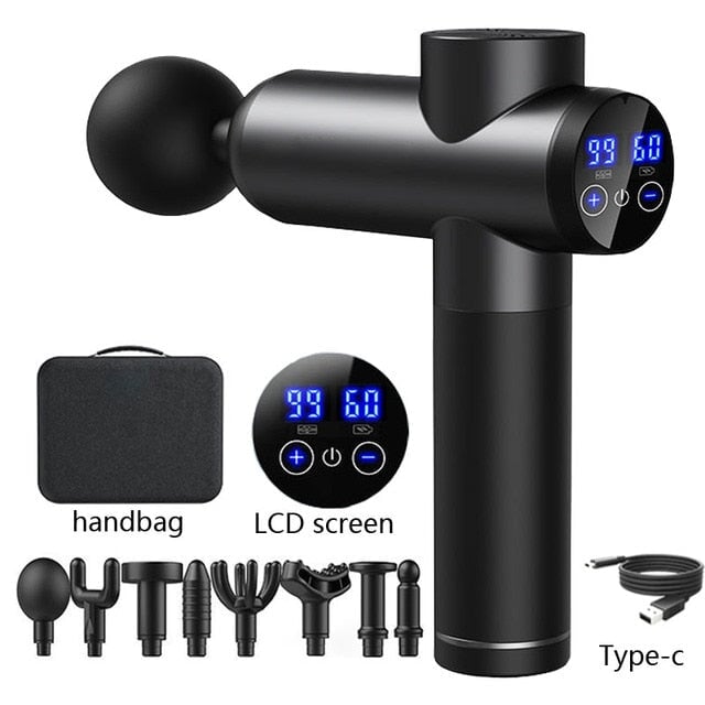 Professional High Frequency Massage Gun Massages BeSmashing Grey 