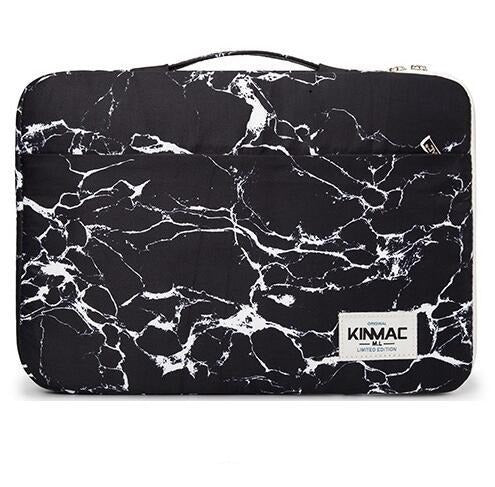 Shock & Water Resistant Laptop Sleeve Laptop Bags & Cases BeSmashing Black Marble 12 Inch 