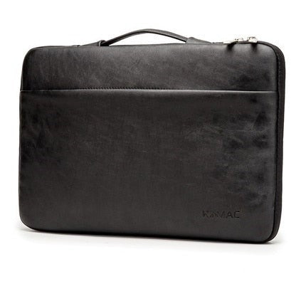 Shock & Water Resistant Laptop Sleeve Laptop Bags & Cases BeSmashing PU Leather Black 12 Inch 