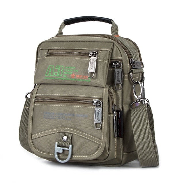 Shoulder & Waist Messenger Bag Messenger Bags BeSmashing Khaki 