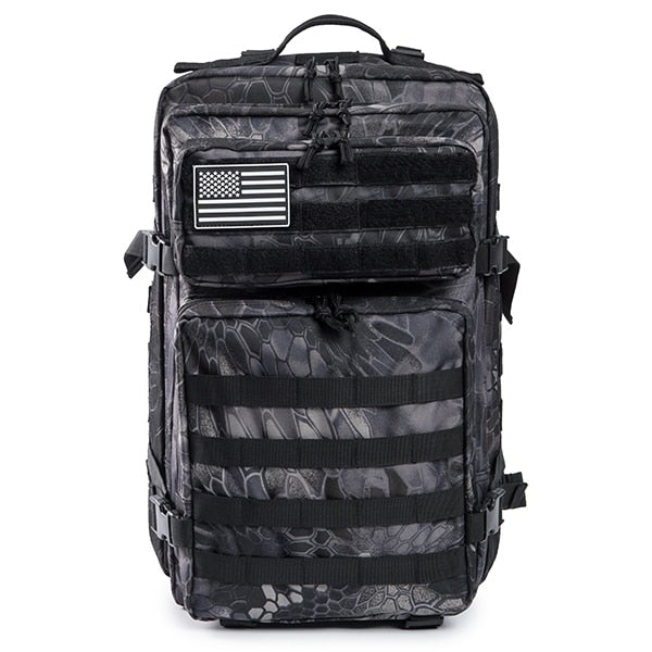 Waterproof 50L Tactical Backpack Backpacks BeSmashing Black SnakeSkin 
