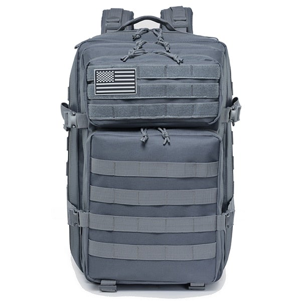 Waterproof 50L Tactical Backpack Backpacks BeSmashing Grey 