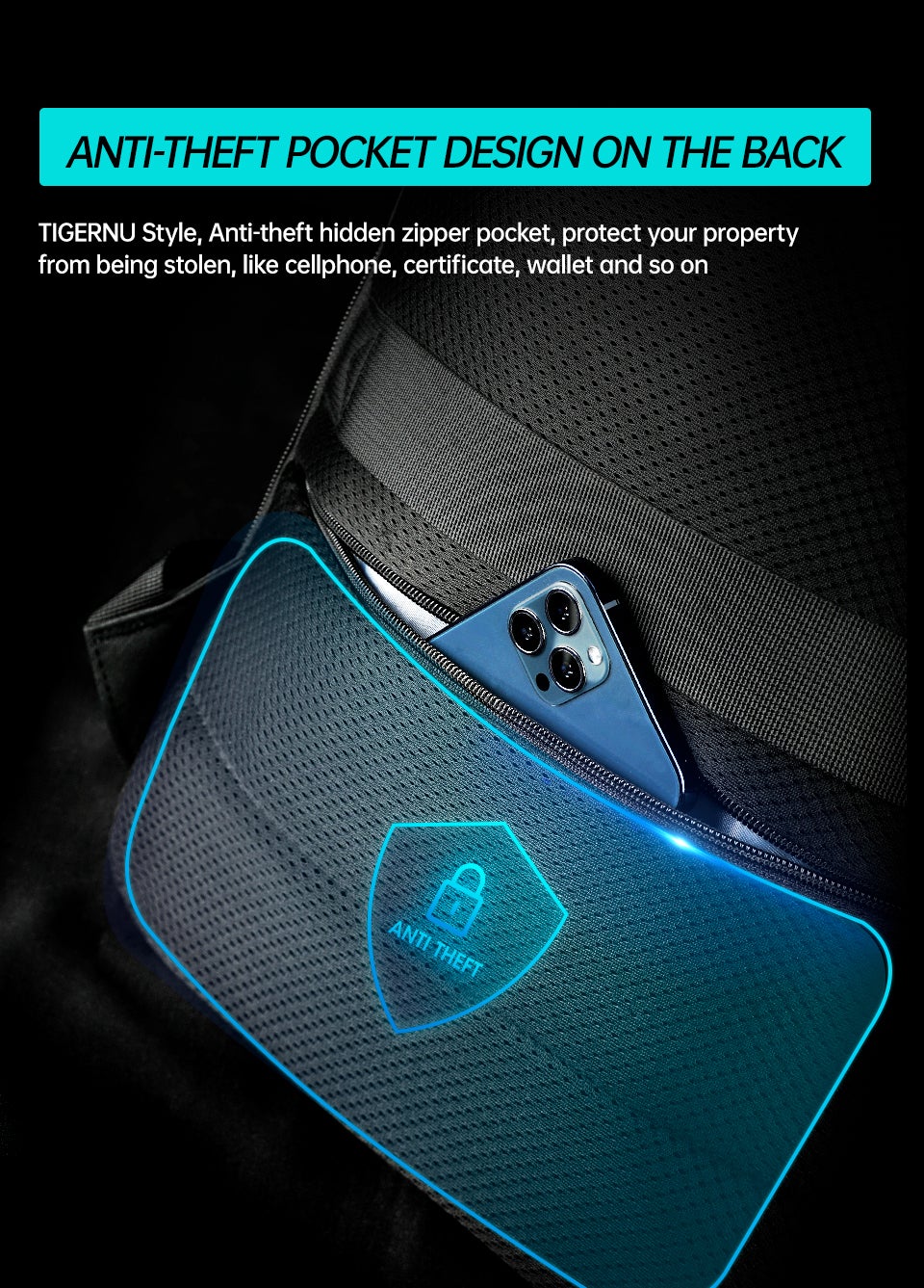 Waterproof Anti Theft Laptop Backpack Duffel Bags BeSmashing 