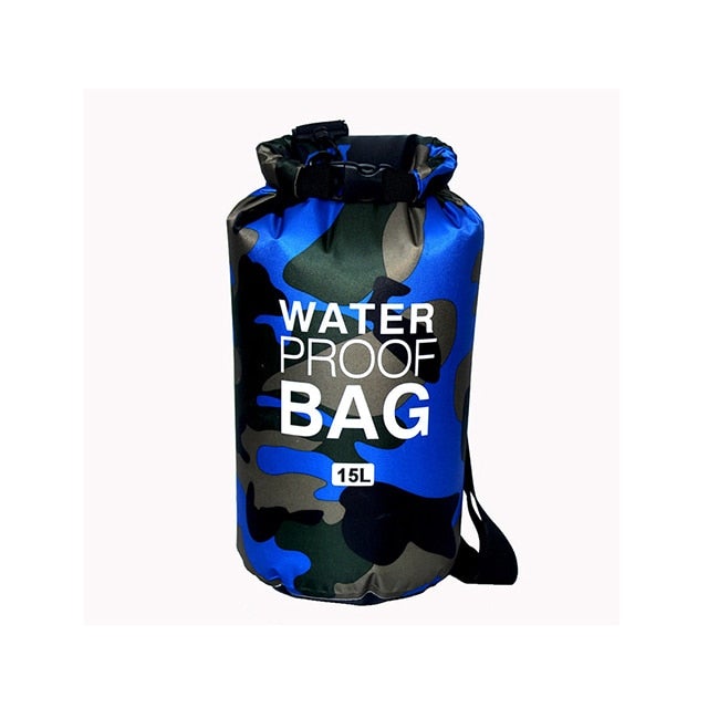 Waterproof Dry Bag 6 Sizes! Swimming Bags BeSmashing 15L Blue 