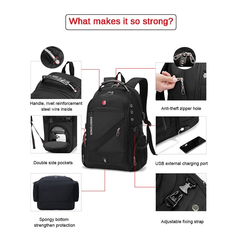 Waterproof Laptop Backpack Laptop Bags & Cases BeSmashing 
