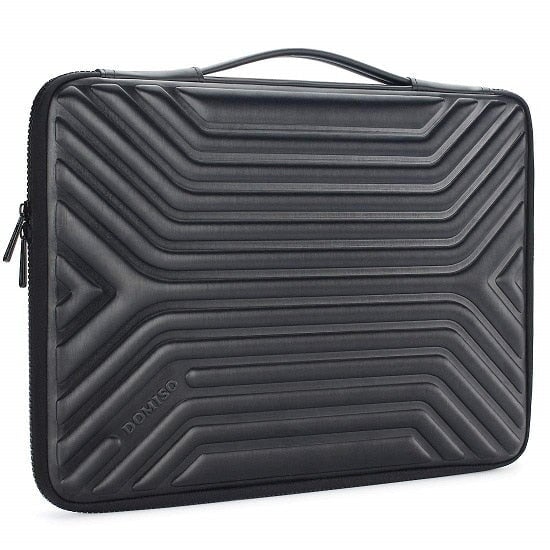 Waterproof Shock Resistant Laptop Protective Case Ripple Design Laptop Bags & Cases BeSmashing Black 10 Inch 