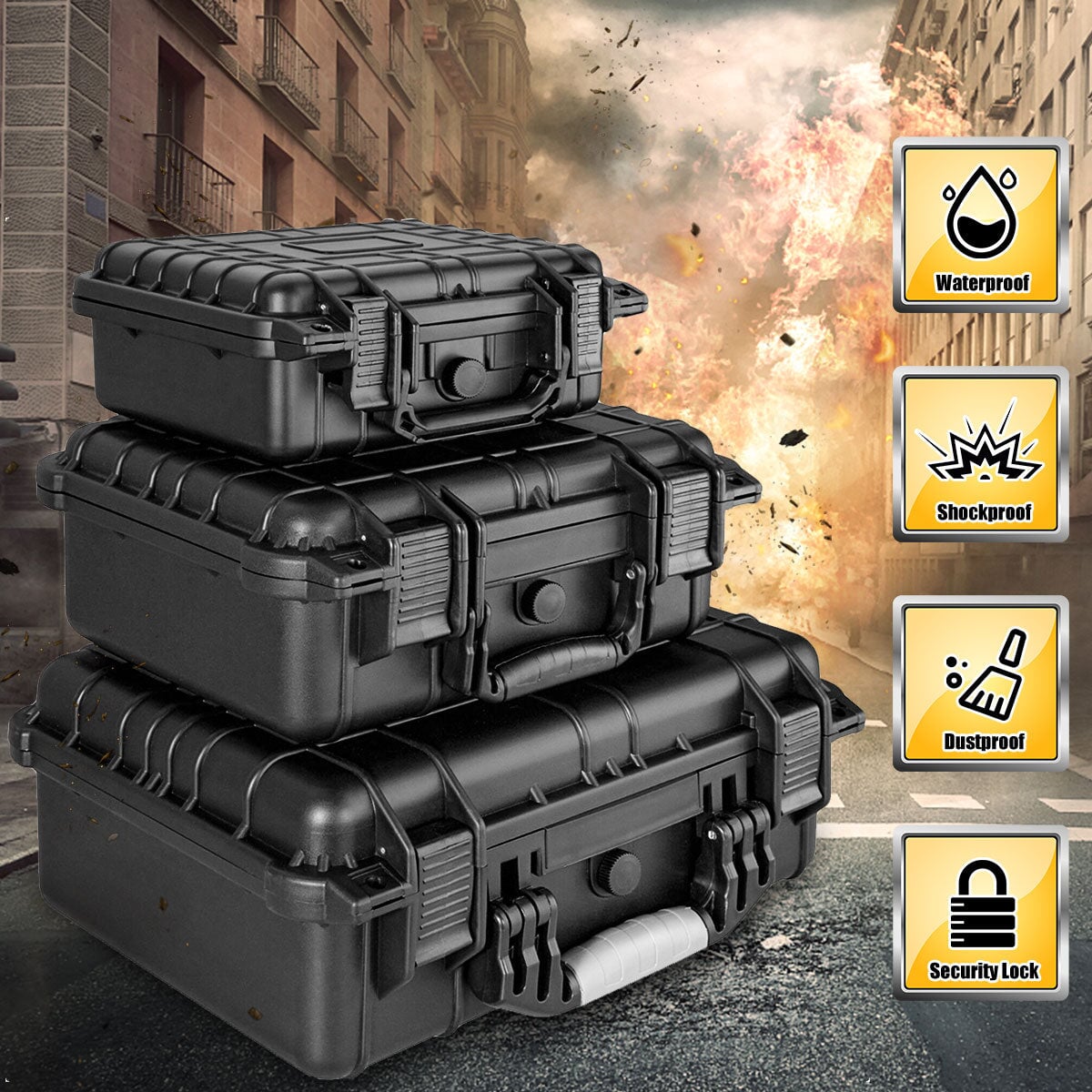 Waterproof Shockproof Hard Protector Case Laptop Bags & Cases BeSmashing 