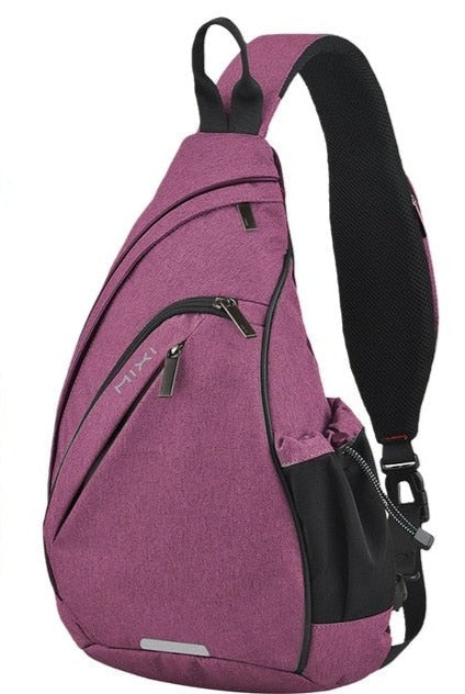Waterproof Shoulder Backpack Backpacks BeSmashing Purple 