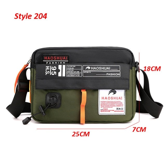 Waterproof Shoulder & Waist Messenger Bag Messenger Bags BeSmashing Army Green Waist 25 x 18 x 7cm 