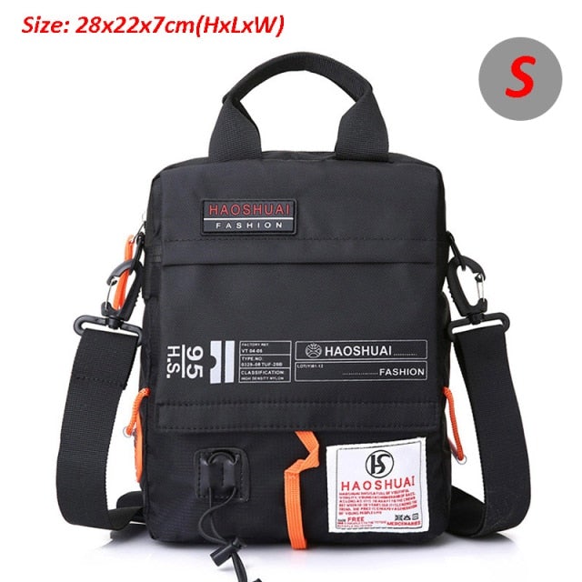 Waterproof Shoulder & Waist Messenger Bag Messenger Bags BeSmashing Black Small 28 x 22 x 7cm 