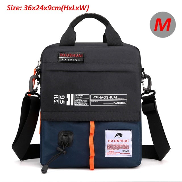 Waterproof Shoulder & Waist Messenger Bag Messenger Bags BeSmashing Dark Blue Medium 32 x 22 x 7cm 
