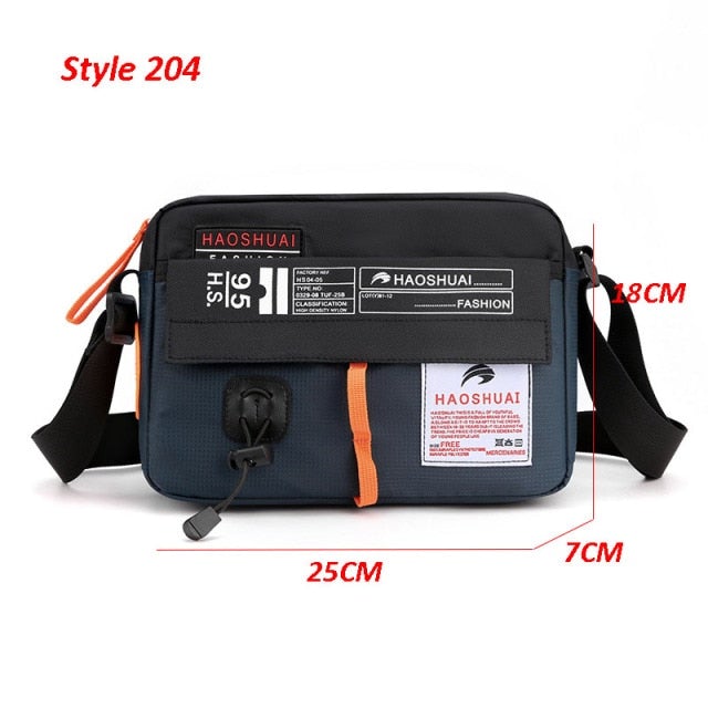 Waterproof Shoulder & Waist Messenger Bag Messenger Bags BeSmashing Dark Blue Waist 25 x 18 x 7cm 