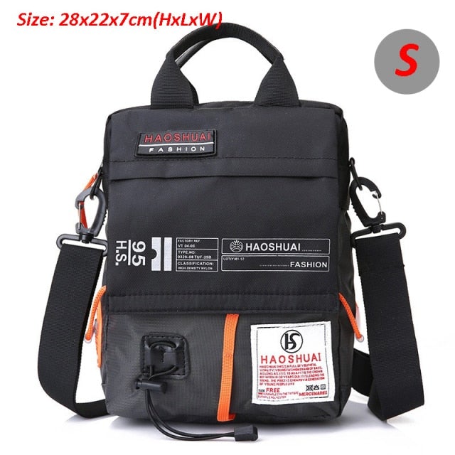 Waterproof Shoulder & Waist Messenger Bag Messenger Bags BeSmashing Grey Small 28 x 22 x 7cm 