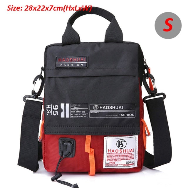 Waterproof Shoulder & Waist Messenger Bag Messenger Bags BeSmashing Red Small 28 x 22 x 7cm 